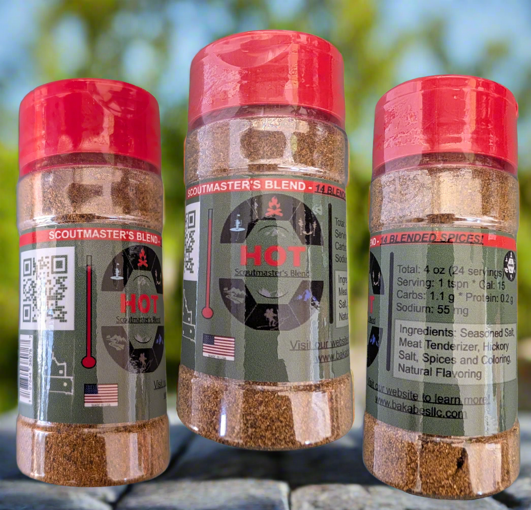 Scoutmaster's Blend Hot - 3 pack - All-Purpose Camping & Outdoor Spice Seasoning