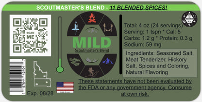 Scoutmaster's Blend Mild - All-Purpose Camping & Outdoor Spice Seasoning